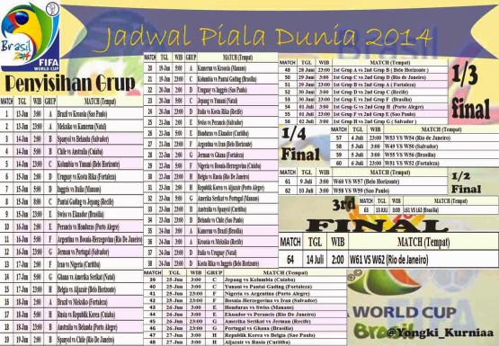 jadwal piala dunia 2014