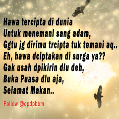 dp bbm lucu saat buka puasa