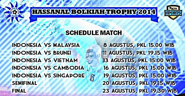 Jadwal Hassanal Bolkiah 2014