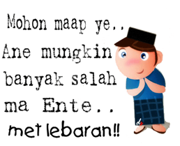 6 gambar lucu ucapan selamat hari raya Idul Fitri terbaru 6