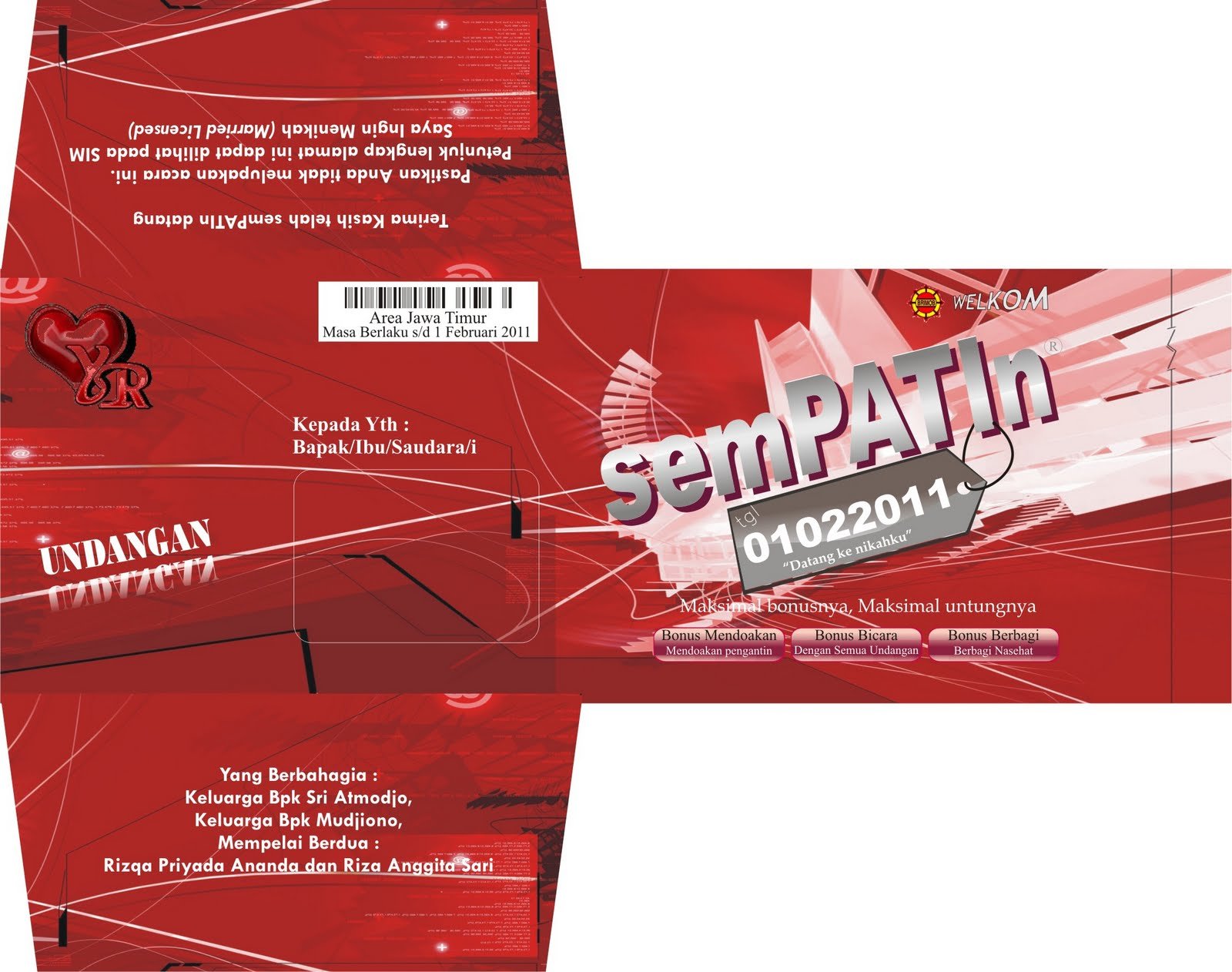 Kartu Undangan Unik Simpati