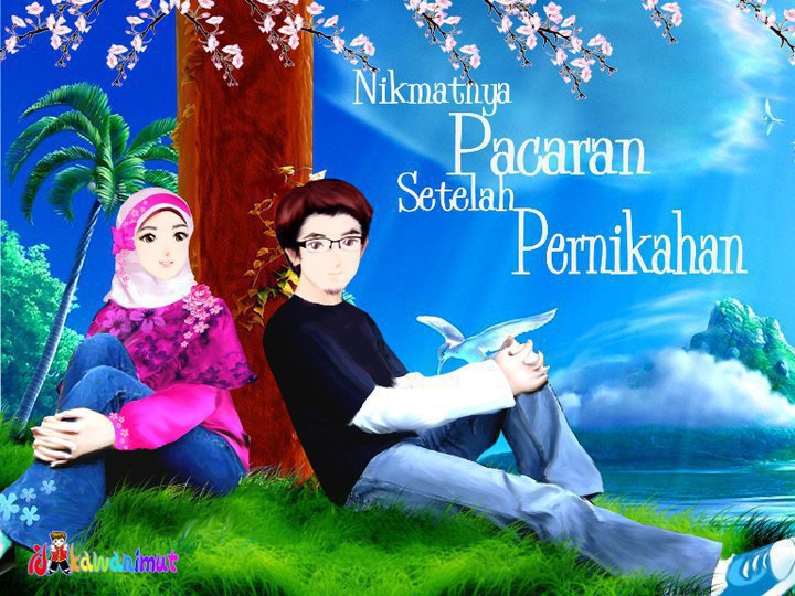 Gambar Kartun Muslimah Yang Menikah - Gallery Islami Terbaru