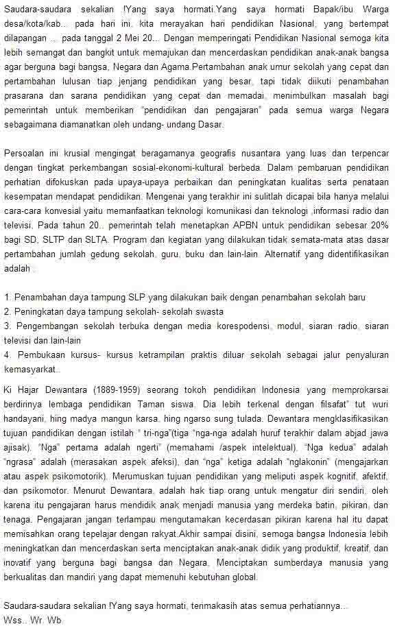 Contoh Pidato Menarik Dan Lucu Tulisan 